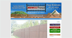 Desktop Screenshot of midwestfence.com